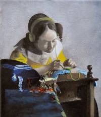 Die Spitzenkl&ouml;pperin (nach Jan Vermeer)